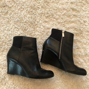 Michael Kors Wedge Leather Boots